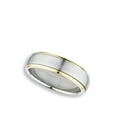 thumbnail image 4 of Spinner High Polish Gold-Tone Wedding Ring Stainless Steel Band Gray Jewelry Female Male Size 9, 4 of 4