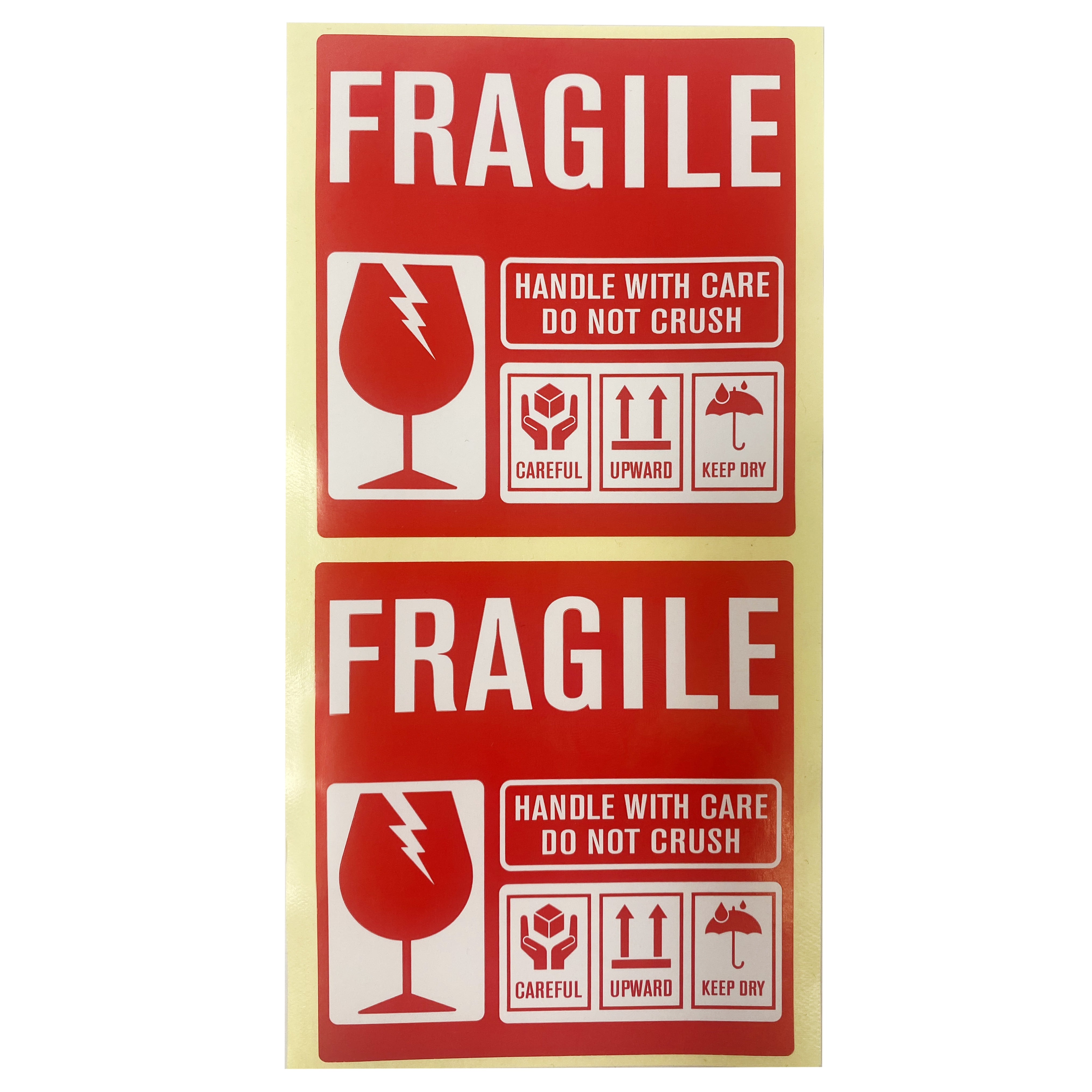 Fragile Sign Red