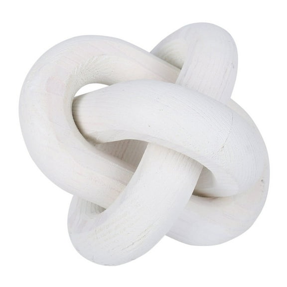 CCOCC Wooden Knot,Unique Hand-Carved Design Coffee Table Decor,Modern Rustic Aesthetic Shelf Decor,Mini Size Handmade Wood Chain