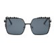 thumbnail image 1 of de terre de Mujer Lente Brillo Cuadrado Proteccón 400 Gradual para Conducción Playa Viaje Gris Colcomx Gafas de sol de mujer de moda, 1 of 8