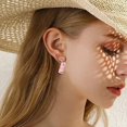 thumbnail image 2 of Pendientes llamativos YONGSHENG Aretes Y2k Hechos a mano Aretes colgantes de vino para mujer, 2 of 5