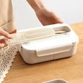 thumbnail image 6 of sruoe Bento Boxes, Bento Box for Lunch Clearance, Lunch Box Containers with Dividers, Leakproof Sealproof Bento Boxes Food Storage Containers, Fresh-Keeping Box for Home, Plastic, 6 of 7