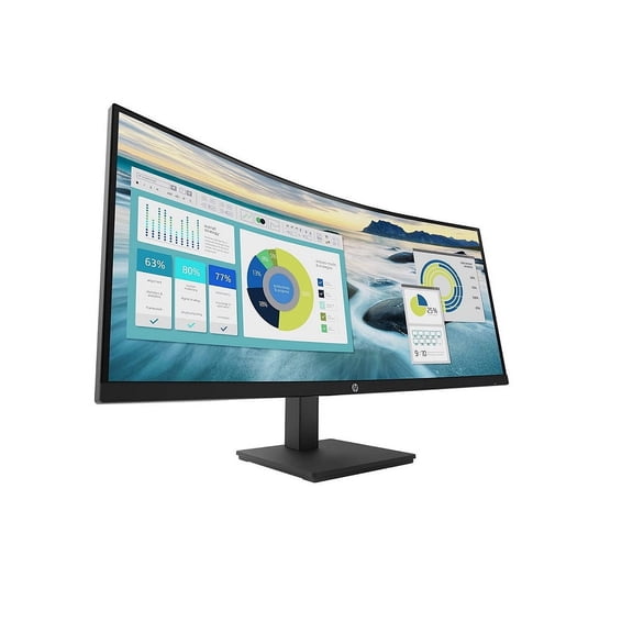 34" HP P34hc G4 WQHD 3440x1440 HDMI DisplayPort USB-C Curved Monitor 21Y56AA#ABA