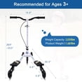 thumbnail image 4 of AODI Trottinette à Balancement pour Enfants, Trottinette à 3 Roues Pliable à Oscillation, Poussée et Dérive avec 4 Guidon Réglables et 2 Roues Arrière à DEL pour Garçons et Filles Ag, 4 of 6