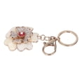 thumbnail image 4 of Llavero de metal para coche, llavero de flores de peonía, llavero de flores vívidas, regalos de máxima confiabilidad Jadeshay  A, 4 of 8