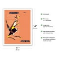 thumbnail image 2 of Australia - Kangaroo - Qantas BOAC (British Overseas Airways Corporation) - Vintage Airline Travel Poster by Harry Rogers c.1960s - Fine Art Matte Paper Print (Unframed) 11x14in, 2 of 4