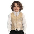 thumbnail image 3 of Gioberti Kids and Boys 4pc Paisley Vest Set - Vest, Bowtie, Tie, Pocket Square, 3 of 5