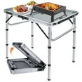 thumbnail image 2 of Tiagowell Lightweight Folding Grill Table with Mesh Desktop, Sliver, 2 of 6