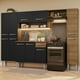 thumbnail image 2 of Cocina Integral Completa 261cm Marrón/Negro Emilly Hit Madesa Madesa G20057, 2 of 10