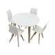 thumbnail image 2 of Silla de mesa para casa de muñecas,Juego de mesa y sillas de comedor en miniatura para casa de muñecas,Juego de mesa y sillas con muebles en miniatura para juegos de simulación,Muebles en, 2 of 9