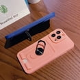 thumbnail image 6 of Cute Slim Wallet Case Compatible with iPhone 13 Pro Max, Soft Silicone Cases with Card Holder, 360° Rotation KickstandMatte Candy Color Protective Cover Back(Green), 6 of 12