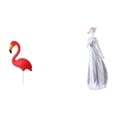 thumbnail image 1 of Escultura De Jardín De Hadas Con Forma De Flamenco, Estatua De Cerámica Y Porcelana, Adorno Navideño De Primavera, Estilo Nórdico Moderno Para Niñas, Decoración De Jardín, Estante,, 1 of 8