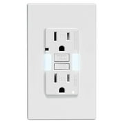 Leviton GFWR1-W Self-Test SmartlockPro Slim GFCI Weather-Resistant Receptacle with LED Indicator, 15 Amp, White