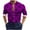 A01-Purple, variant on USNSM Men's Plus Size Elasticity Striped Printed Slim Fit T-Shirt Casual Work Office Shirt Turndown Collar Button Up Long Sleeve Blouses Tops Red 4XL