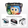thumbnail image 3 of Lsque inside out 2 Pattern Square Double Layer Waist Bag, Durable Twill Fabric Waist Pack with Adjustable Belt,Outdoor Hiking, Running, Travel Waist Bag, 3 of 6
