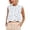Blue, variant on Boho Lace Trim Sleeveless Button Down Front Tie Flowy Crop Top for Women Beach Summer Casual Blue,S