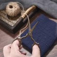 thumbnail image 5 of Small Precision Craft Scissors, 3.7" Thread Cutters For Embroidery Sewing Home Office Students (1 Piece, Vintage Bronze) Banmo, 5 of 5