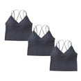 thumbnail image 1 of Sujetador deportivo con aros y tirantes finos para mujer, sin aros, push up, 1 of 4