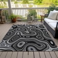 thumbnail image 3 of Dalyn Rugs Machine Washable Indoor/Outdoor Chantille ACN2097 Black 2'6" x 3'10" Rug, 3 of 9