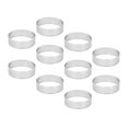 thumbnail image 4 of 30Pcs Circular Tart Rings with Holes Stainless Steel Fruit Pie Quiches Cake Mousse Mold Kitchen Baking Mould 7cm, 4 of 10