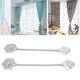 thumbnail image 5 of Clips 2pcs Cortina de Cristal Tóback Magnético Acero Acero inoxidable Inoxidable Cortina de Flores Hebilla para Sala de Estar Dormitorio, 5 of 7