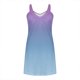 thumbnail image 5 of Vestido Largo de Manga Larga para las Mujeres Cuello en V Plisado Impresión sin Posicionamiento con Tela Elástica, Vestido Casual de Cintura Elástica para Uso Diario Y de Playa, 5 of 7