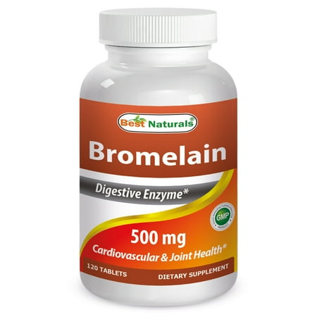 Bromelain 60 Tablets - Best Naturals Bromelain 500 mg 120 Tablets
