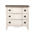 thumbnail image 2 of Treasure Trove Bar Harbor II Solid Wood Cream 3-Drawer Chest, 2 of 5