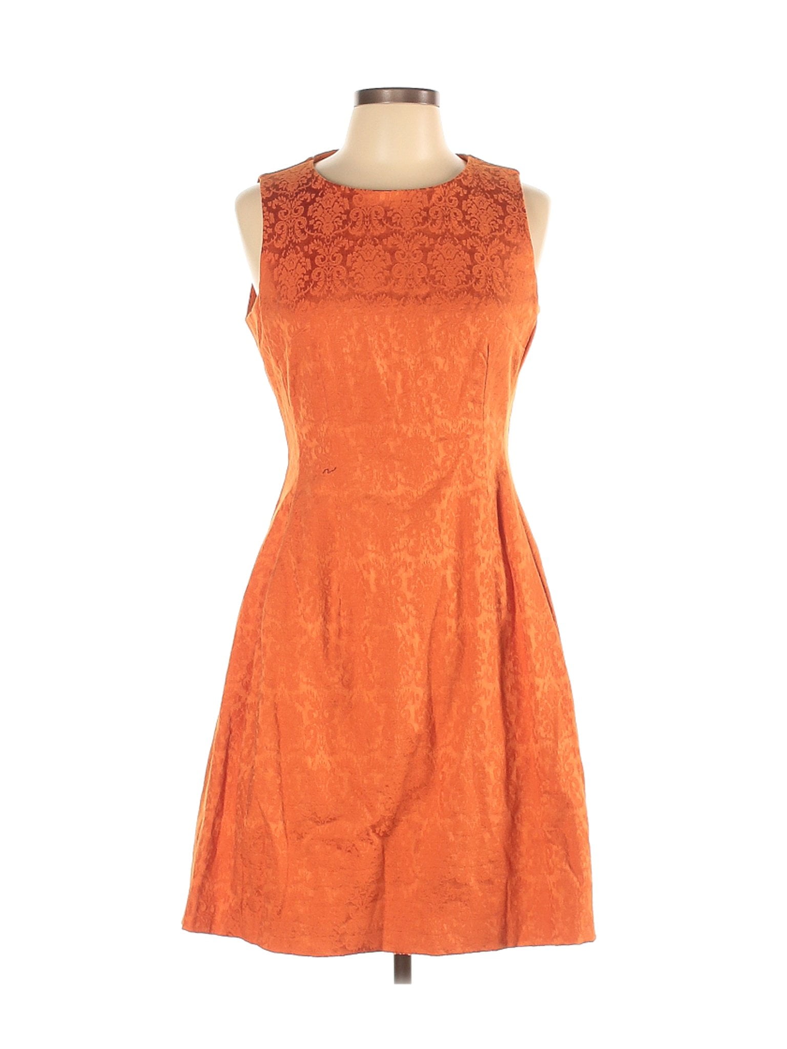 eva mendes orange dress