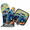 Multicolor 2, variant on CURLYOOT Green Blue Peacock Feather Oven Mitts and Pot Holders Sets of 2, Non-Slip Washable Hot Pads and Oven Gloves for Kitchen Cooking Baking
