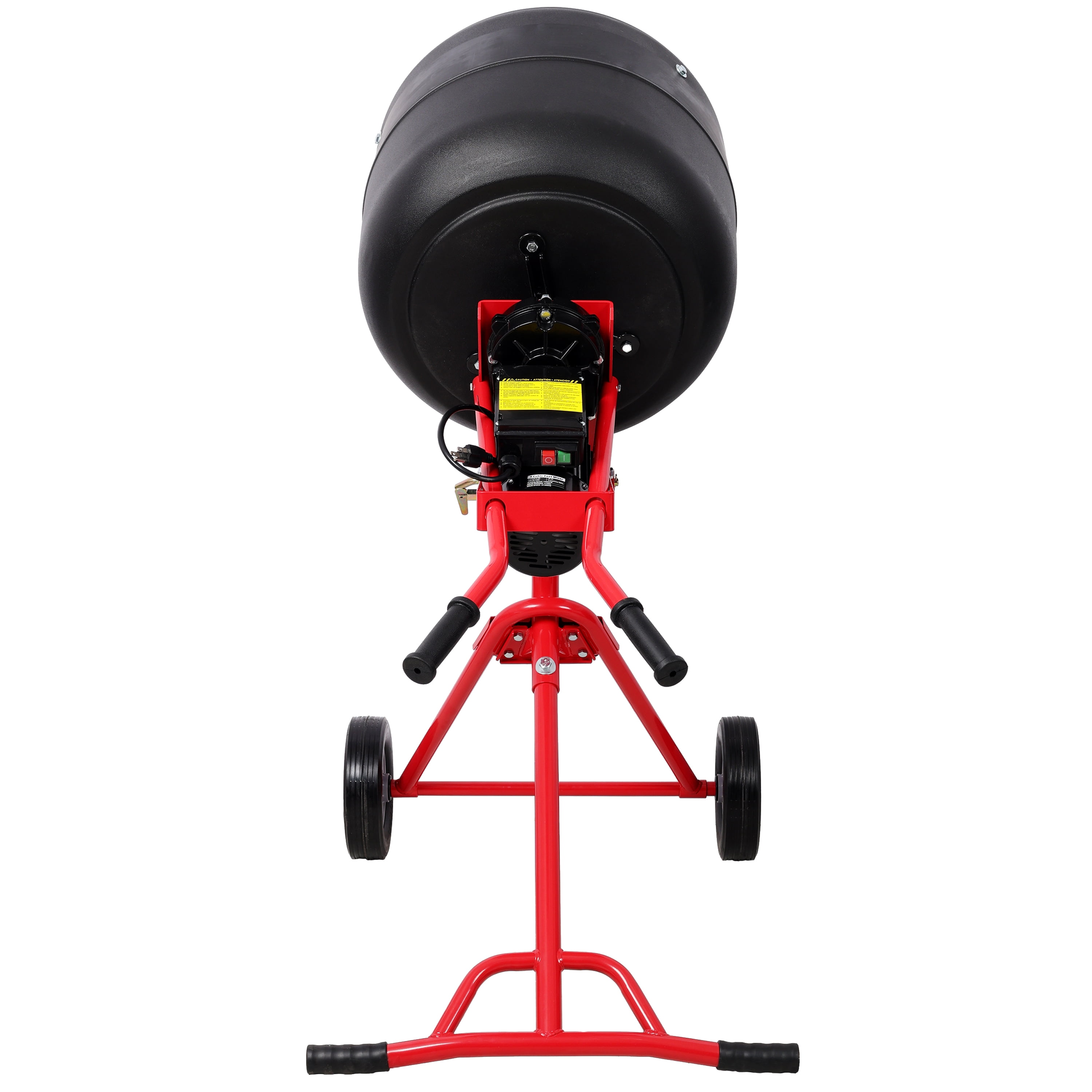 4.0 CUFT/110L Portable Electric Concrete Mixer, Heavy Duty Power Cement Mixing Machine for Mortar, Poly Drum 110V/60Hz