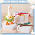 thumbnail image 6 of RUINIXCW 7 Inch Desk Goose Outfits 4Sets Desk Duck Outfit Mini Porch Goose Outfit  for Desk Goose Figurine Spring Summer Desk Goose Clothes and Hat Set (No Goose), 6 of 9