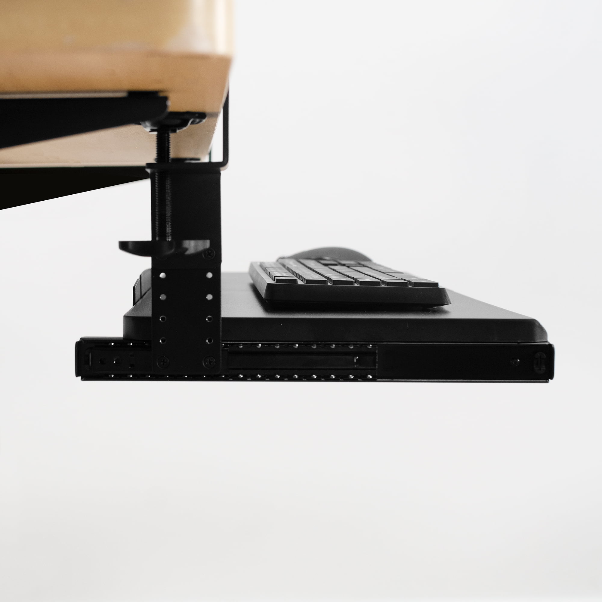 VIVO Black Height Adjustment Kit for MOUNT-KB05E Under Desk Keyboard Tray Series