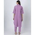 thumbnail image 4 of Moomaya Exclusive, Loosefit Kurta and Pants Set, Soft and Comfy Viscose Coord Set With Pockets, 4 of 9