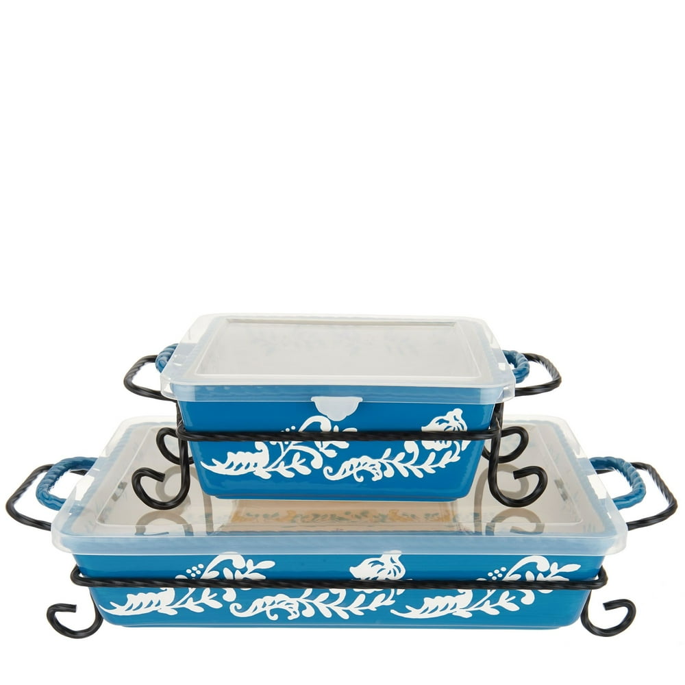 Valerie Bertinelli 4Piece Bake & Serve Set w/ Lids Model K46773