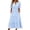 A-Blue, variant on Summer Dresses for Women With Pockets Casual Solid Color V-Neck Short Sleeve Loose Tunic Tiered Long Dress A-Purple XXL