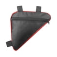 thumbnail image 3 of Bolsa de almacenamiento para cuadro de bicicleta, resistente al agua, con correa para debajo del asiento, para tubo delantero de bicicleta de montaña Negro Rojo, 3 of 8