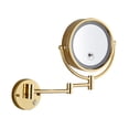 thumbnail image 2 of Personal Makeup Mirror Vanity Mirror With Lights Makeup Mirror Wall-mounted LED Light 10X Bath Telescopic Folding Double-sided Makeup Vanity Mirror ,Widely Use, 2 of 6