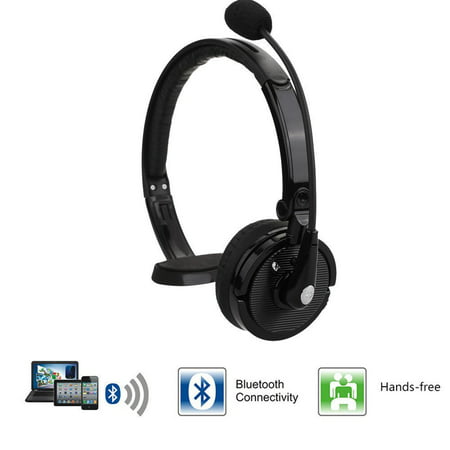 For Truck Driver Noise Cancelling Wireless Headphones Boom Mic Bluetooth