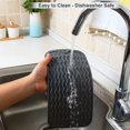 thumbnail image 5 of Shoreew Drain Mat Silicone Multiple Usage Heat-resistant Anti-skid Easy Cleaning Leakproof Kitchen Counter Sink Bar Bottle Cup Dish Drying Mat, 5 of 7