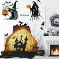 thumbnail image 2 of Halloween Haunted House Fleece Blanket for Aldult, Super Soft Warm Bat Throws Blankets, Cozy Lightweight 50"" x 60"" Anti-Pilling Flannel Blanket for Couch, Sofa and Bed, 2 of 6