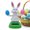 Style E, variant on Rabbit Solar Powered Dancing Toys Bunny Car Shaking Head Dancer Doll,Shaking Head Dancing Toy Rabbit,Bunny Figurines for Car Dash Board Solar Bobblehead Easter