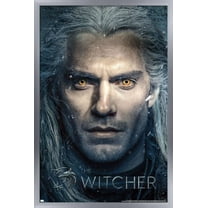 Netflix The Witcher - Closeup Wall Poster, 14.725" x 22.375", Framed
