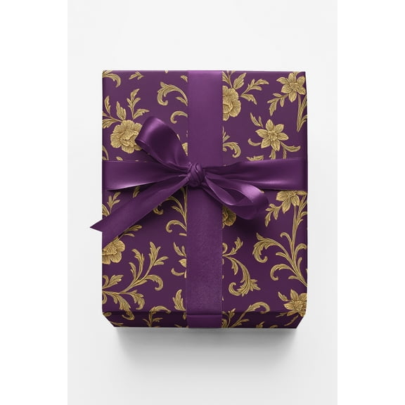 London Penny Premium Wrapping Paper - Baroque Amaranth