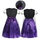 thumbnail image 2 of De Vestido de Halloween para niñas, vestido estampado, disfraz de bruja para juego de rol, disfraz de mascarada con sombrero, 2 of 6