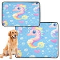 thumbnail image 2 of Qxltty Pattern Featuring Cute Baby Seahorses Cat litter Pads Pet Set of 3 Diaper Mats Center Anti-leakage Layer Absorbent Soft and Comfortable, 2 of 7