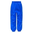 thumbnail image 2 of Xnihocha Boys Girls Jazz Dance Trousers Pants Cheerleading Dancewear Loose Fit Sweatpants Streetwear Royal Blue 6, 2 of 5