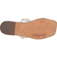 thumbnail image 4 of Sam Edelman Eleana Clear/Natural Jewel Detailed Open Toe Slip On Flats Sandals (Clear/Natural, 5), 4 of 6