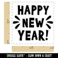 thumbnail image 2 of Happy New Year Self-Inking Rubber Stamp Ink Stamper - Black Ink - Small 1 Inch, 2 of 7