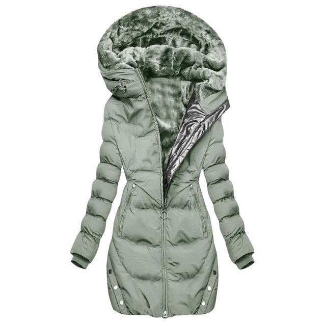 Tyidzon Winter Fashion Woman Lengthened And Thickened Medium Length Down Jacket